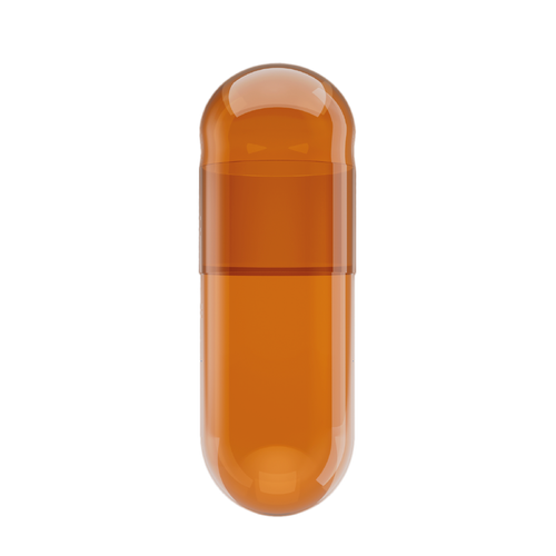 Caramel Brown Vegetarian Capsules <br>Size 0 - Box of 100,000
