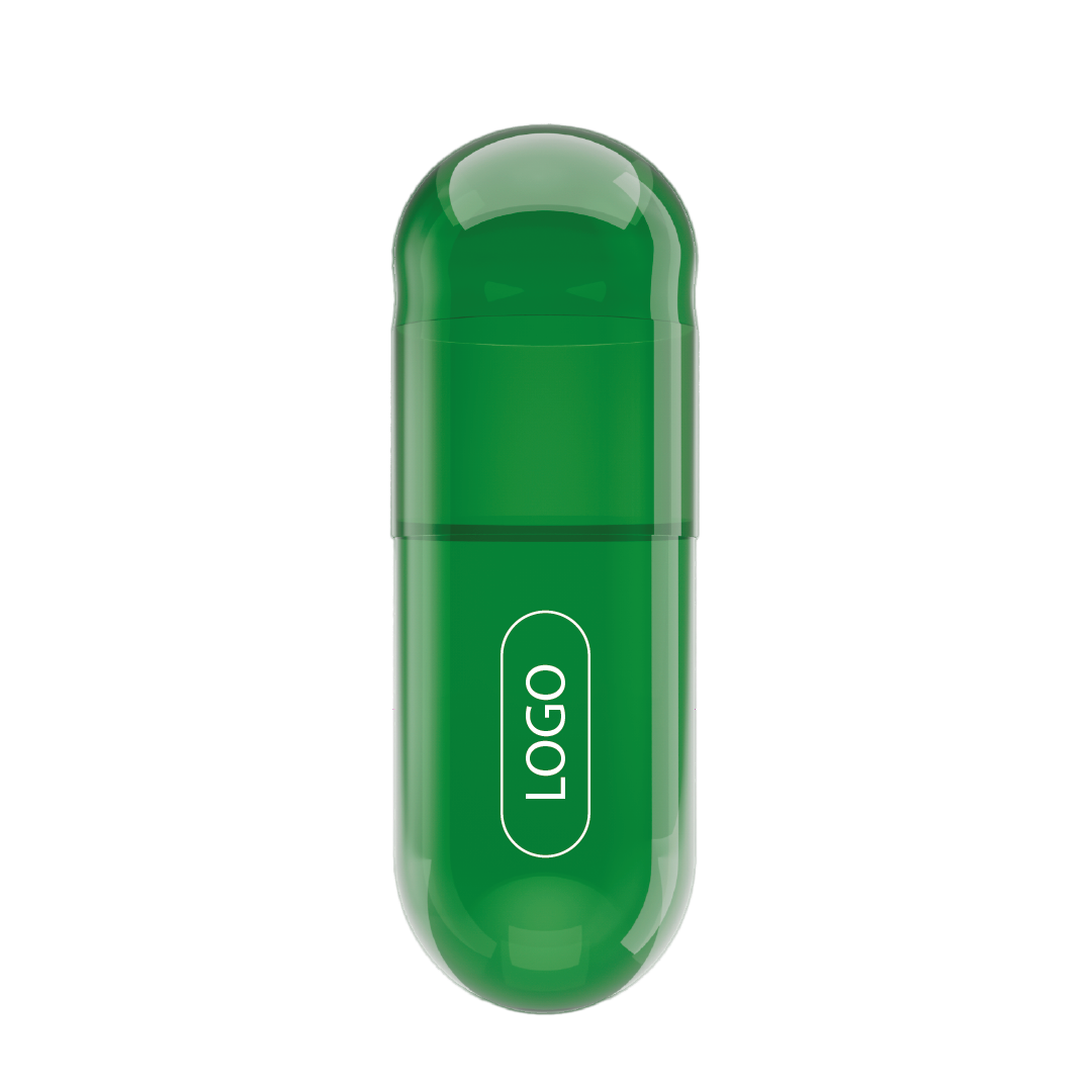 Custom Empty Vegetarian Capsule THC Printed Logo Size 00 - (Box of 75,000)