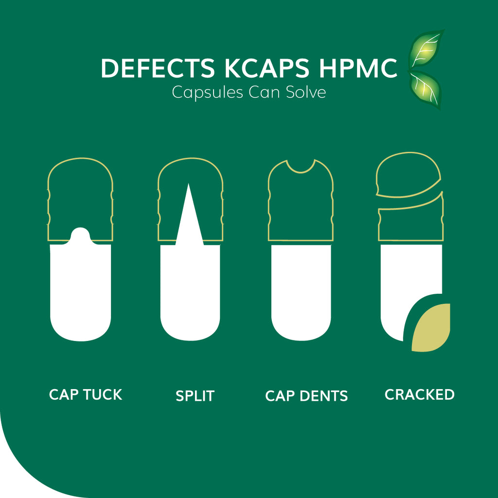 DEFECTS THAT K-CAPS® HPMC CAPSULES CAN SOLVE FOR THE DIETARY SUPPLEMENT INDUSTRY