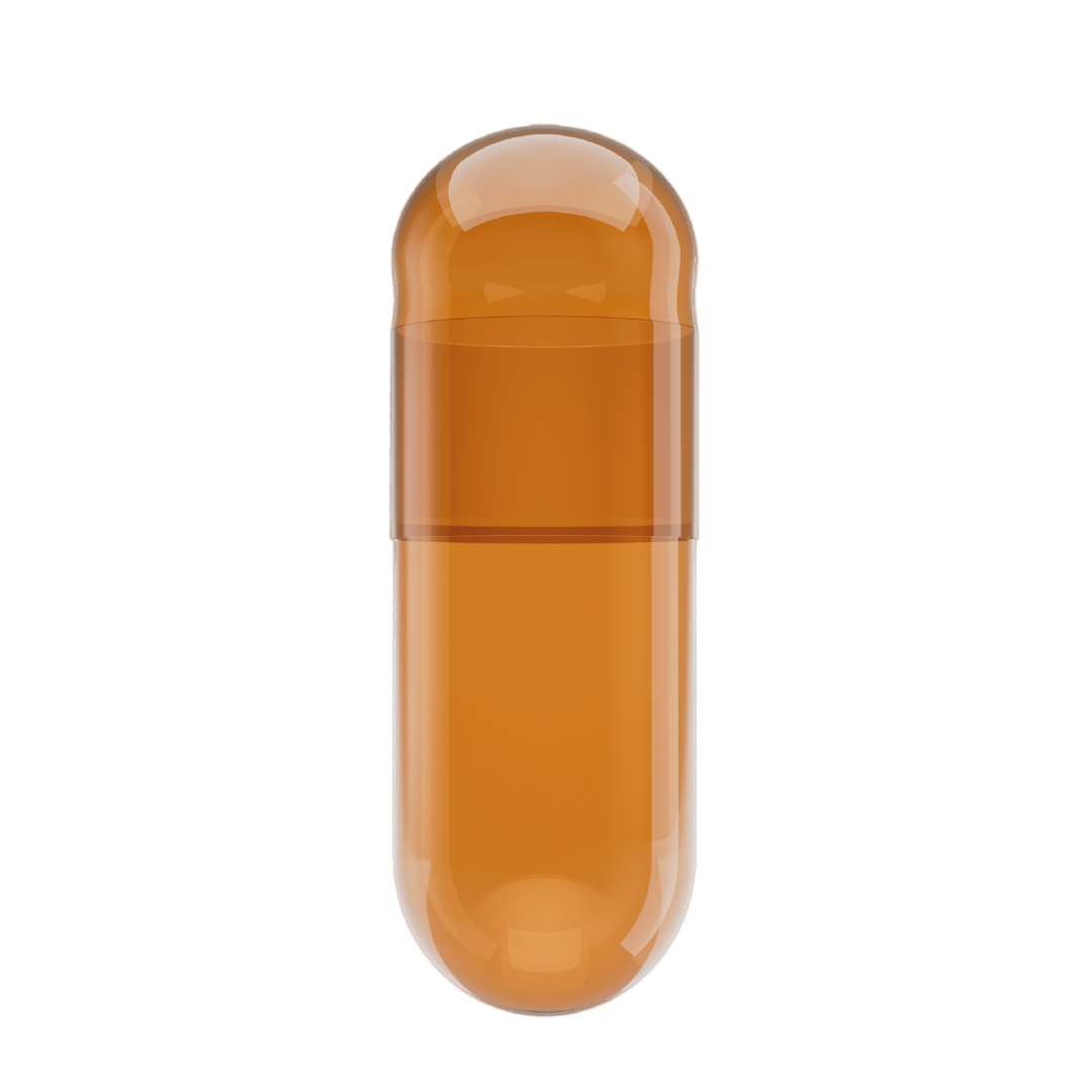 Brown carrot Vegetarian Capsules <br> Size 0 - Box of 100,000