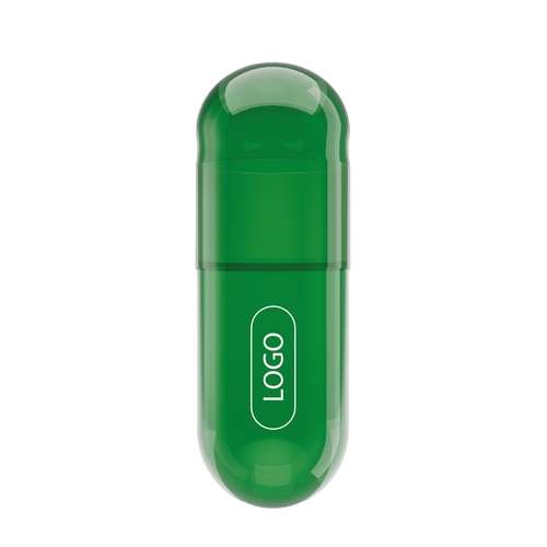 Custom Empty Vegetarian Capsule THC Printed Logo Size 00 - (Box of 75,000)