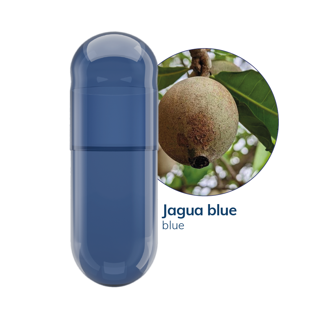 Jagua blue Vegetarian Capsules <br> Size 0 - Box of 100,000