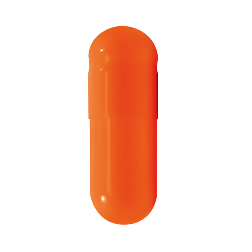 Orange Vegetarian Capsules <br> Size 0 - Box of 100,000