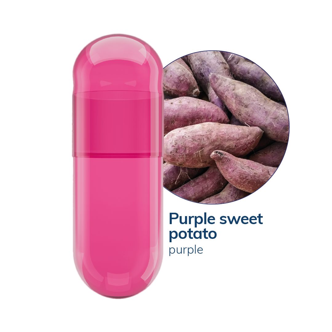 Purple sweet potato Vegetarian Capsules <br> Size 0 - Box of 100,000