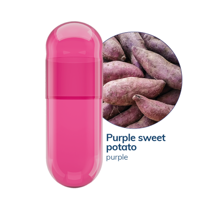 Purple sweet potato Vegetarian Capsules <br> Size 0 - Box of 100,000