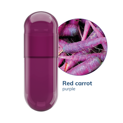 Red carrot Vegetarian Capsules <br> Size 0 - Box of 100,000