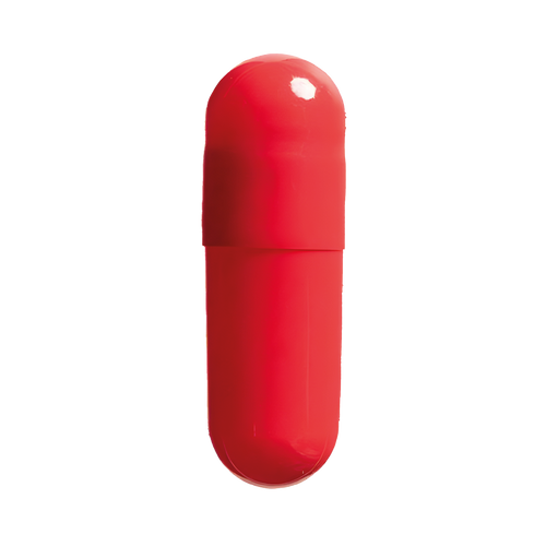 Red Vegetarian Capsules <br> Size 0 - Box of 100,000