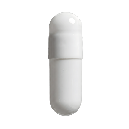 White Acid Resistant Vegetarian Capsules <br> Size 1 - Box of 125,000