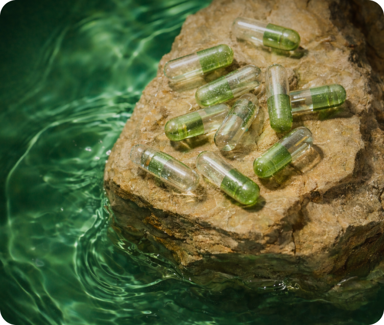Green capsules