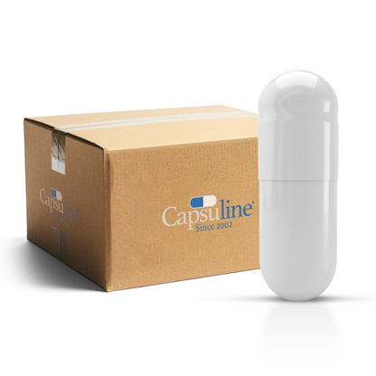 Size 1 Chlorophyll Empty Vegetarian Capsules by Capsuline - Green/Green (Box of 125,000) - Green