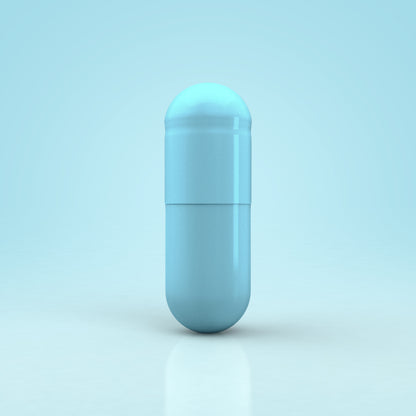 Colored Size 00 Empty Vegetarian Capsules by Capsuline - Aqua Blue - Box of 75,000 - Aqua Blue
