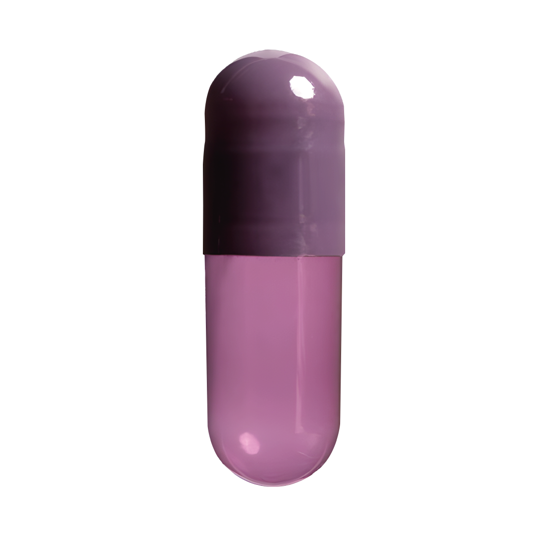 Purple Vegetarian Capsules <br> Size 0 - Box of 100,000