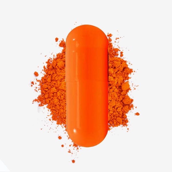 Orange Vegetarian Capsules <br> Size 0 - Box of 100,000